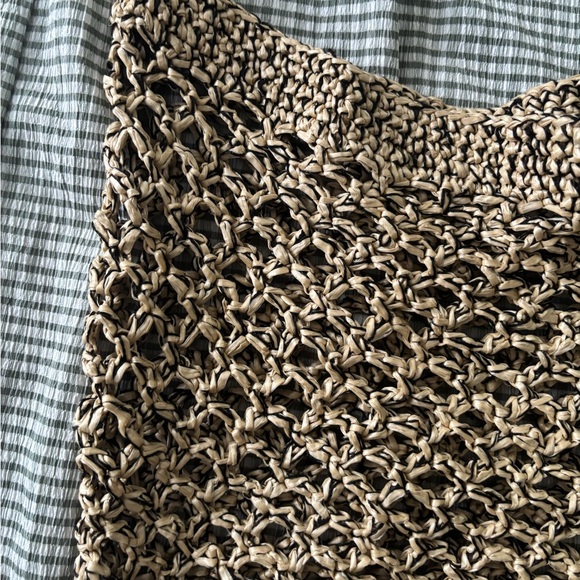 Stylish Blue and Tan Women's Tote Set - Picture 6 of 9